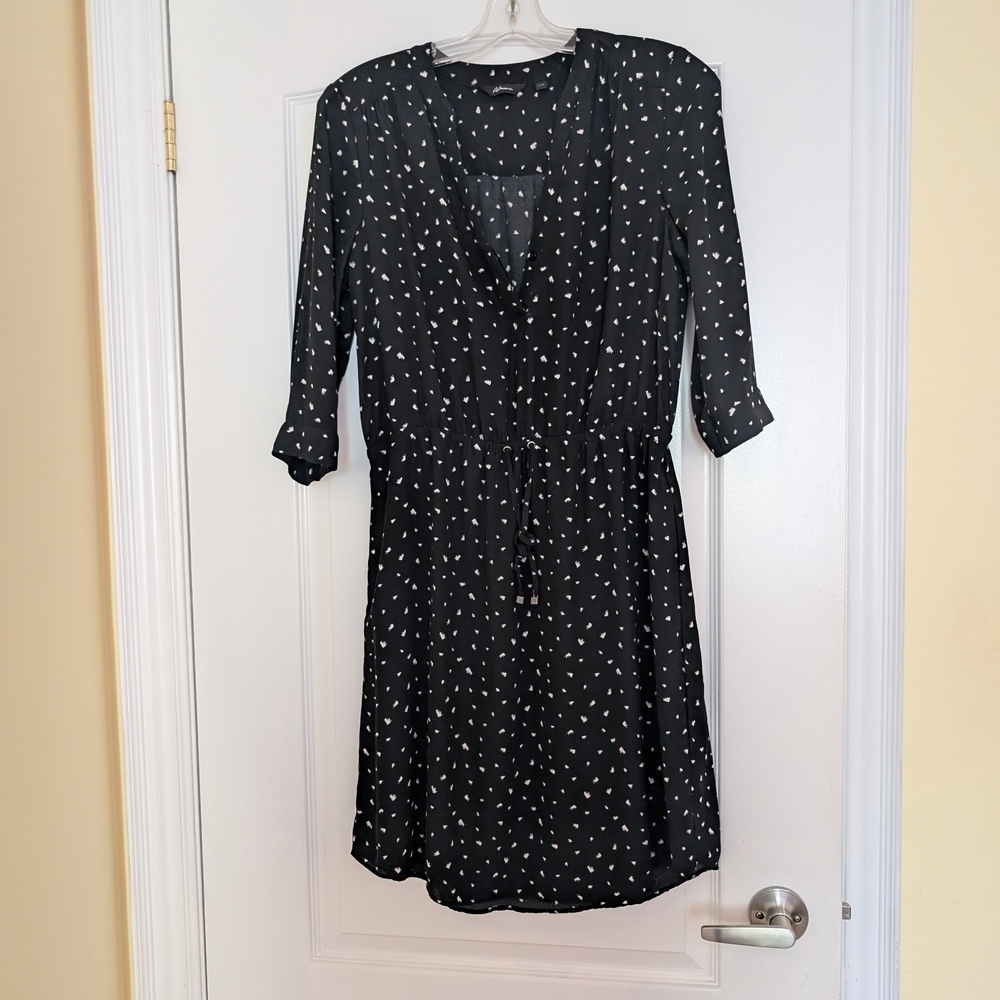Reitmans Back Polka Dot Dress Size Medium